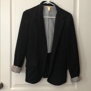 Black Blazer with Cute Cuffs